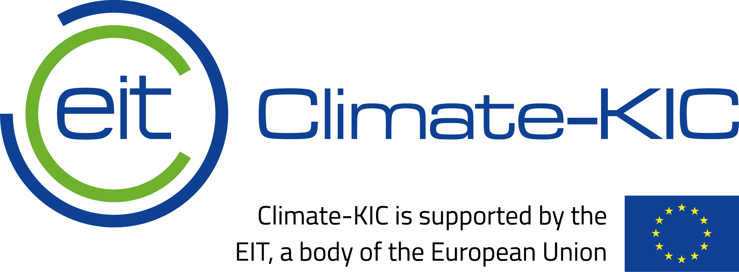 EIT Climate-KIC EU flag black